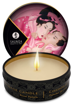 627739 Mini masážna sviečka Shunga Aphrodisia Rose Petals