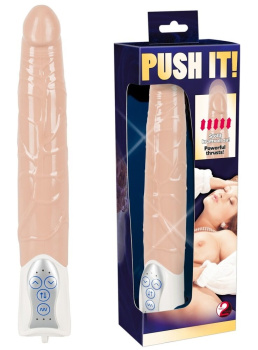563226 Realistický vibrátor PUSH IT! s pohybom smerom hore a dolu