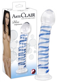 520888 Sklenené dildo Arts Clair Bleu