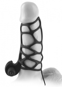 540811 Vibračný návlek na penis Extreme Silicone Power Cage