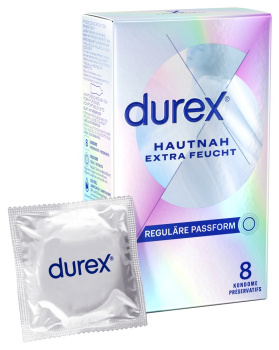 414654 Kondómy Durex Hautnah Extra Feucht 8 ks