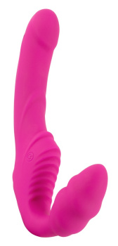 550523 Párový vibrátor bez postroja Vibrating Strapless Strap-on 2