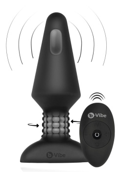 5404479  b-Vibe Rimming XL vibračný kolík s rotáciou