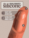 546674 Realistické dildo King Cock Dual Density