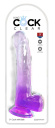 547174 King Cock Clear 9 Cock with Balls