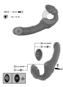 550523 Párový vibrátor bez postroja Vibrating Strapless Strap-on 2