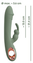 5404509 Slim Rabbit Olive vibrátor