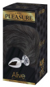 5005515 Alive Black & White Fox Tail kolík s chvostom