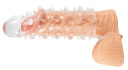 516988 Návlek na penis s krúžkom Crystal Clear